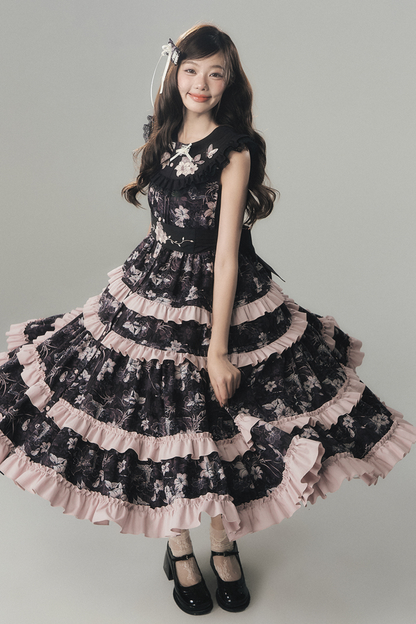 ラブリーロリータベストドレス+トップス+ベルト