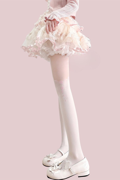 Rose Lolita Tights