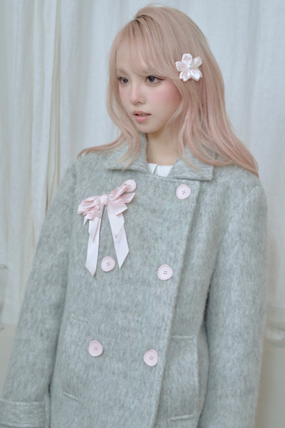 Sweet Double-Breasted Short Coat