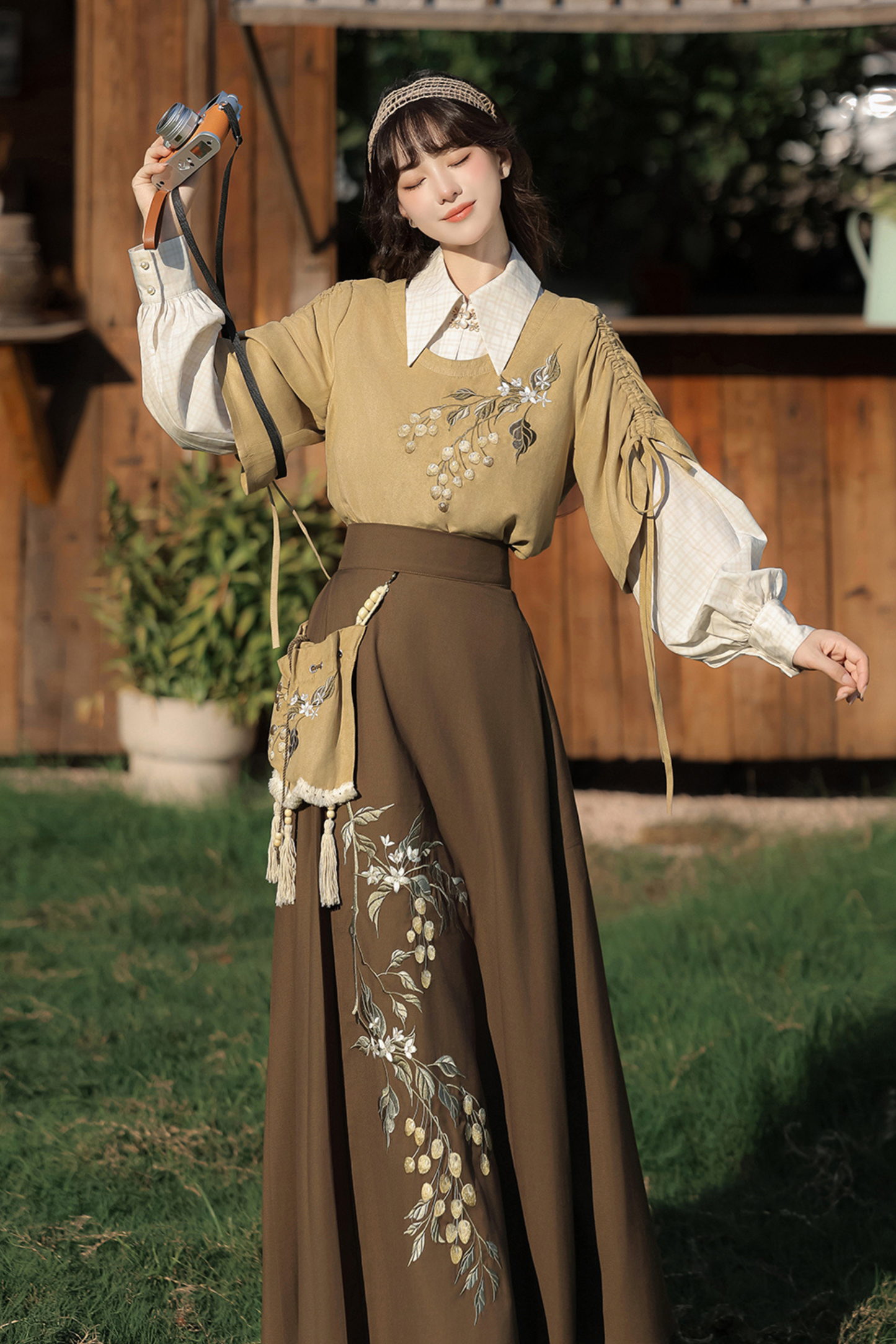 Forever Island Yellow Fruit Shirt + Skirt + Outerwear