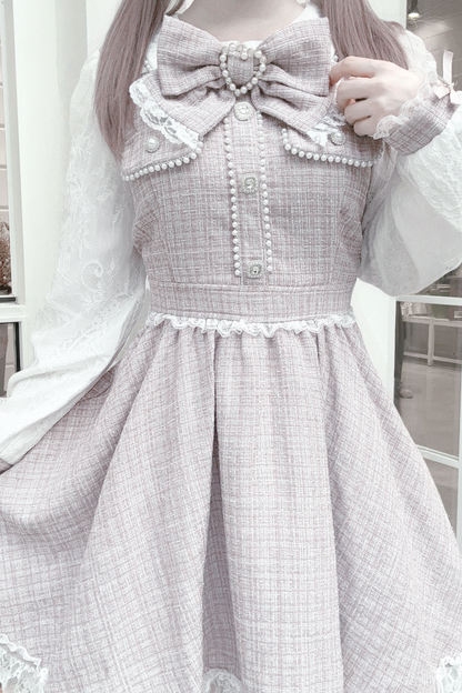 Doll World Ribbon Tweed Dress