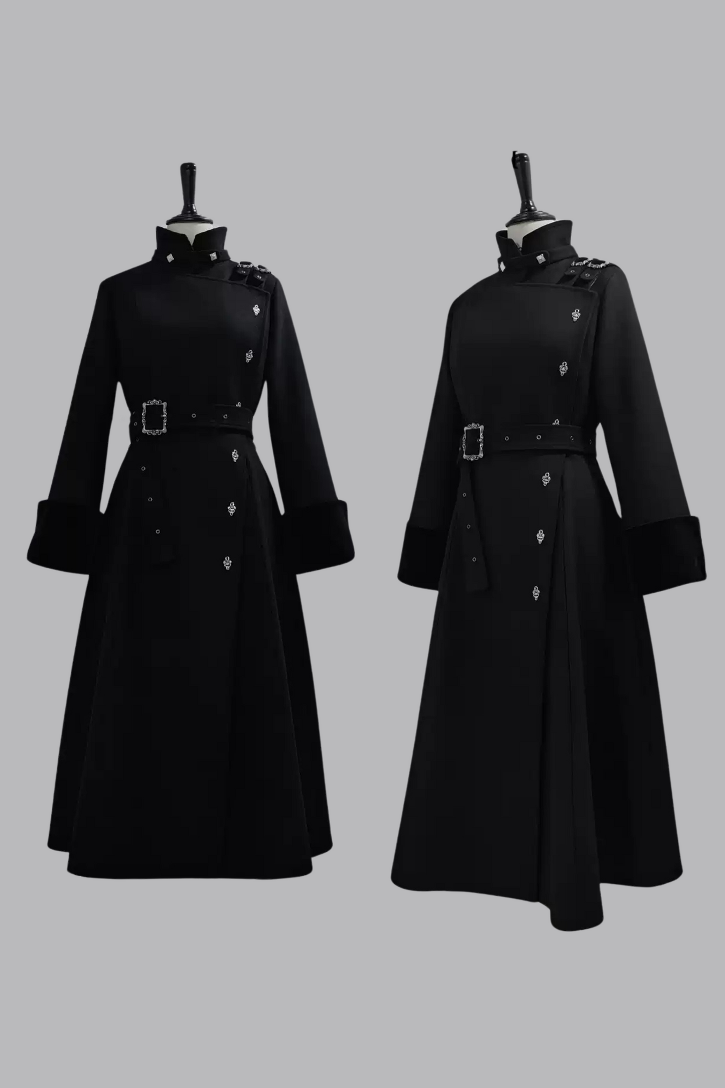 February 22nd reservation deadline] Black Dark High-End Stand-Up Collar Prince Coat