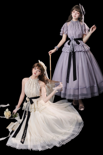 【4月5日予約締切】レトロエレガントインナー+トップス+スカート+アクセサリー