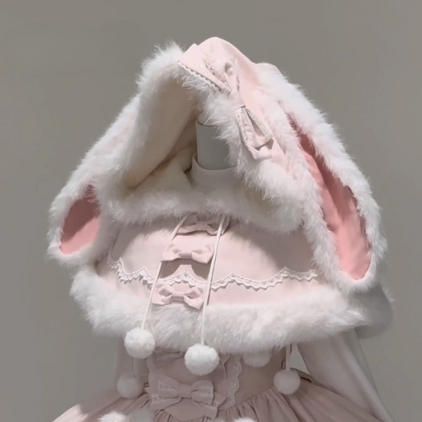 【12月19日予約締切】Sweet Dream Rabbitうさ耳フーディーファーケープ＋OPドレス＋サスペンダードレス＋インナートップス