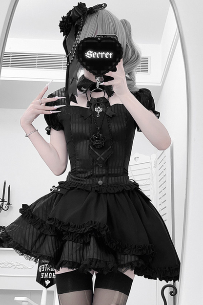 イレブンスナイトパフスリーブトップス