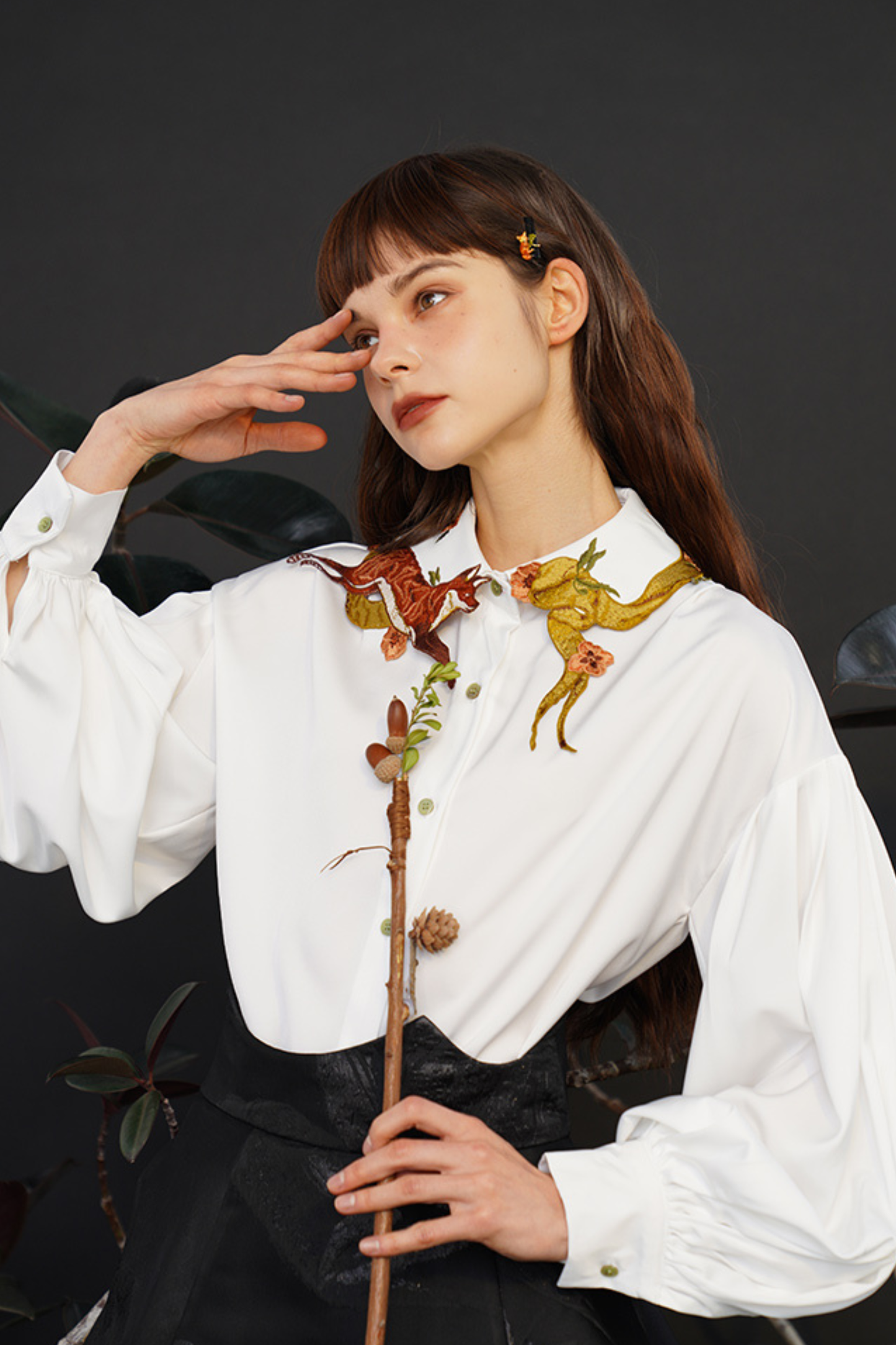 アニマルカラーレトロシャツ