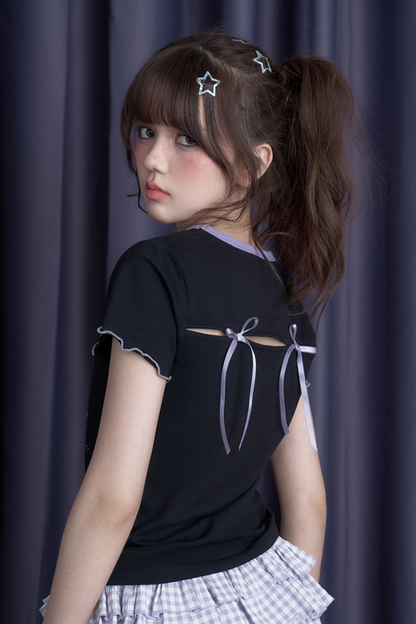 キュートブラーラーリボンTシャツ