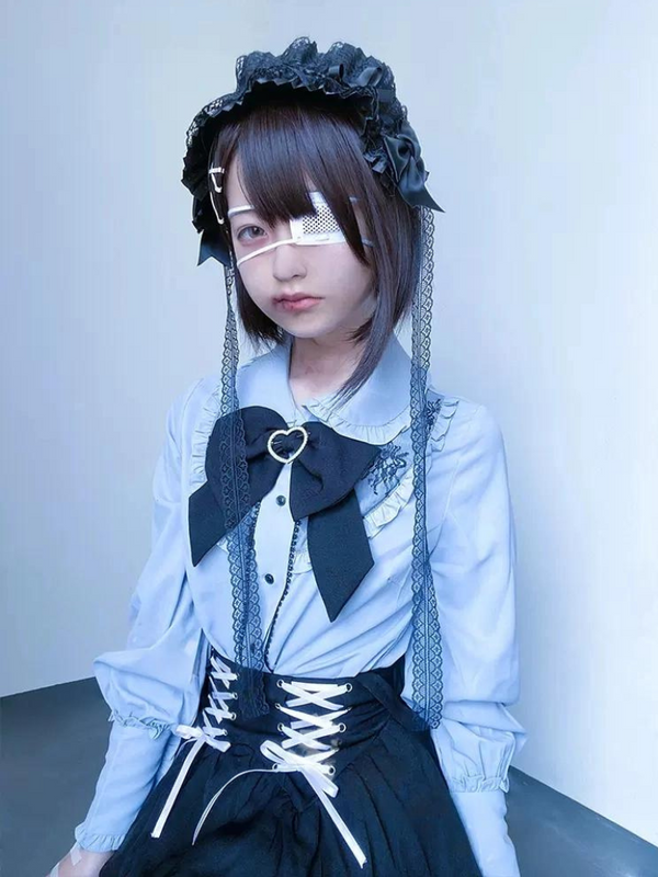 Mine Aqua Ribbon Blouse