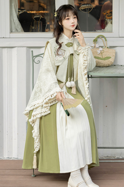 レトロチャイナドレス+ショール