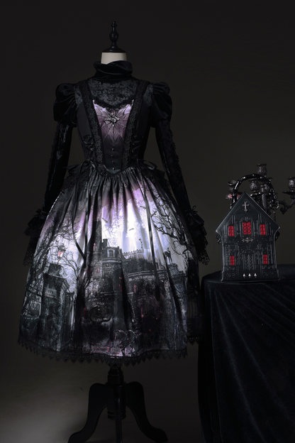 Velvet Patchwork Camisole Dress