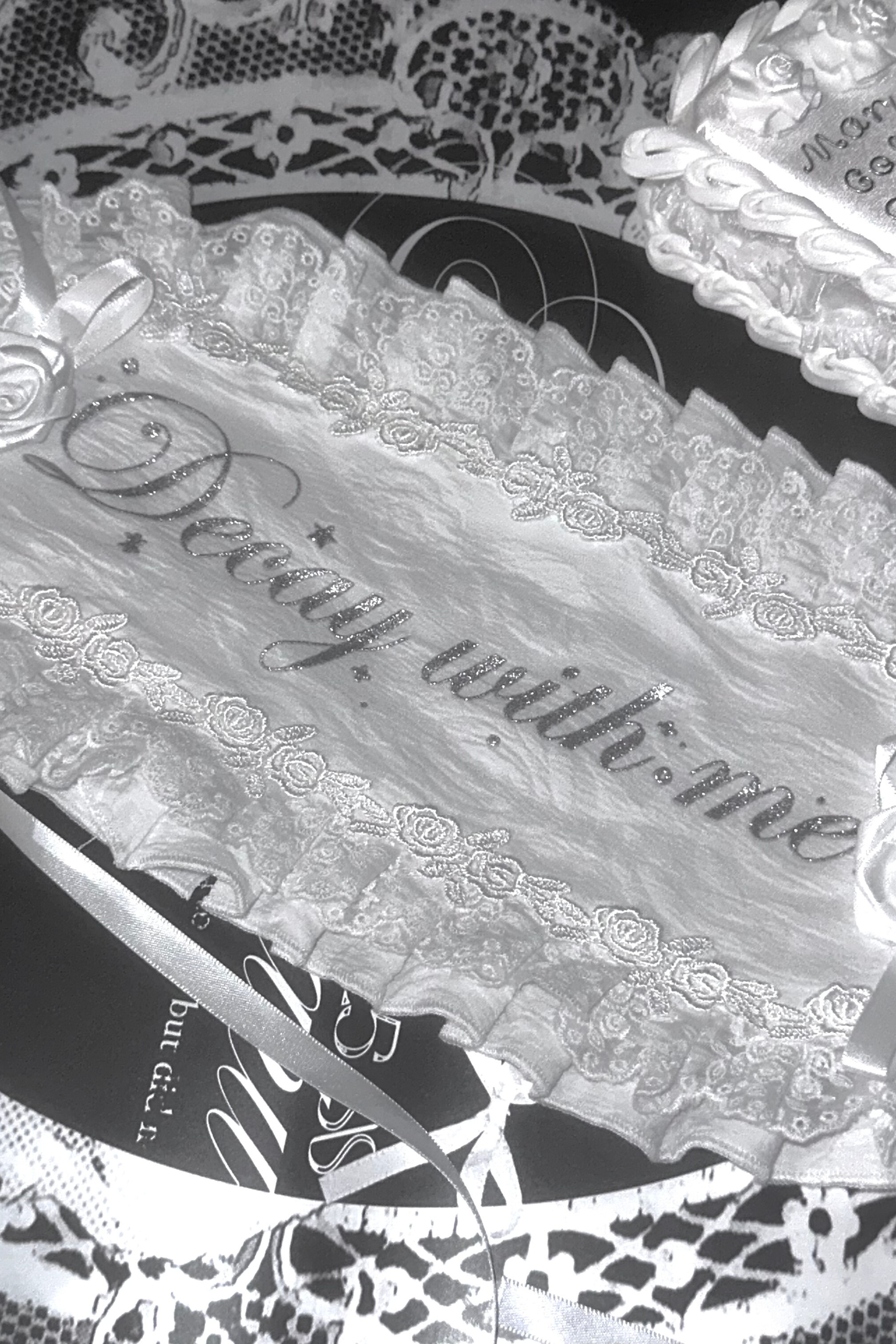 Silver Glitter Print Headband