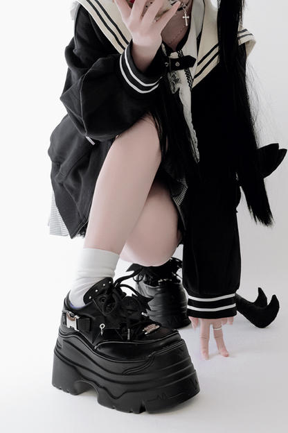 Sweet Cool Muffin Punk Platform Shoes