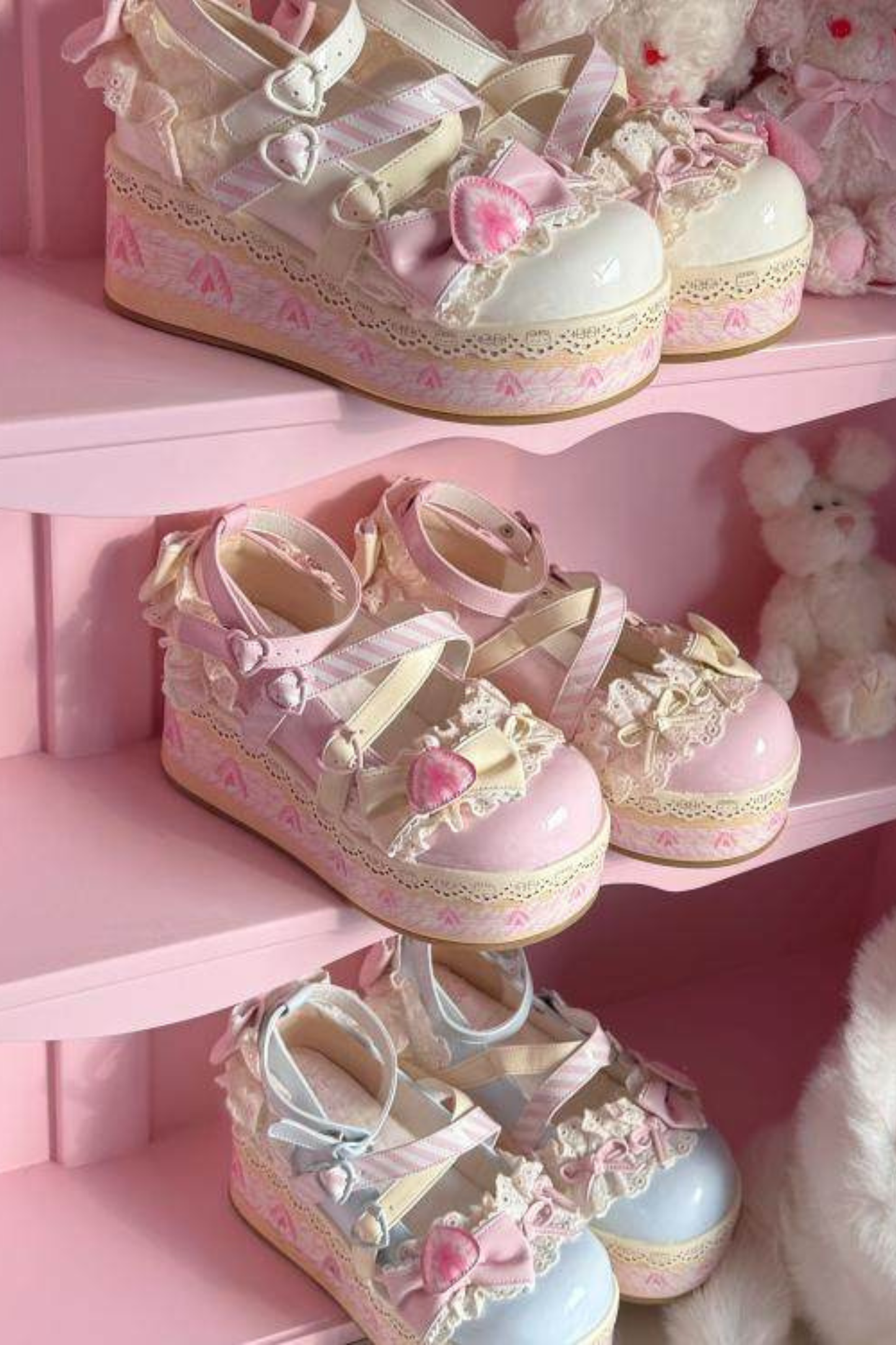 ストロベリーリミテッドロリータシューズ