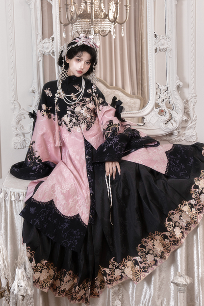 チャイナロングジャケット+スカート