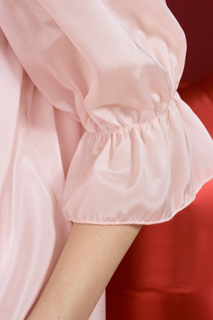 Lace-up long pajamas