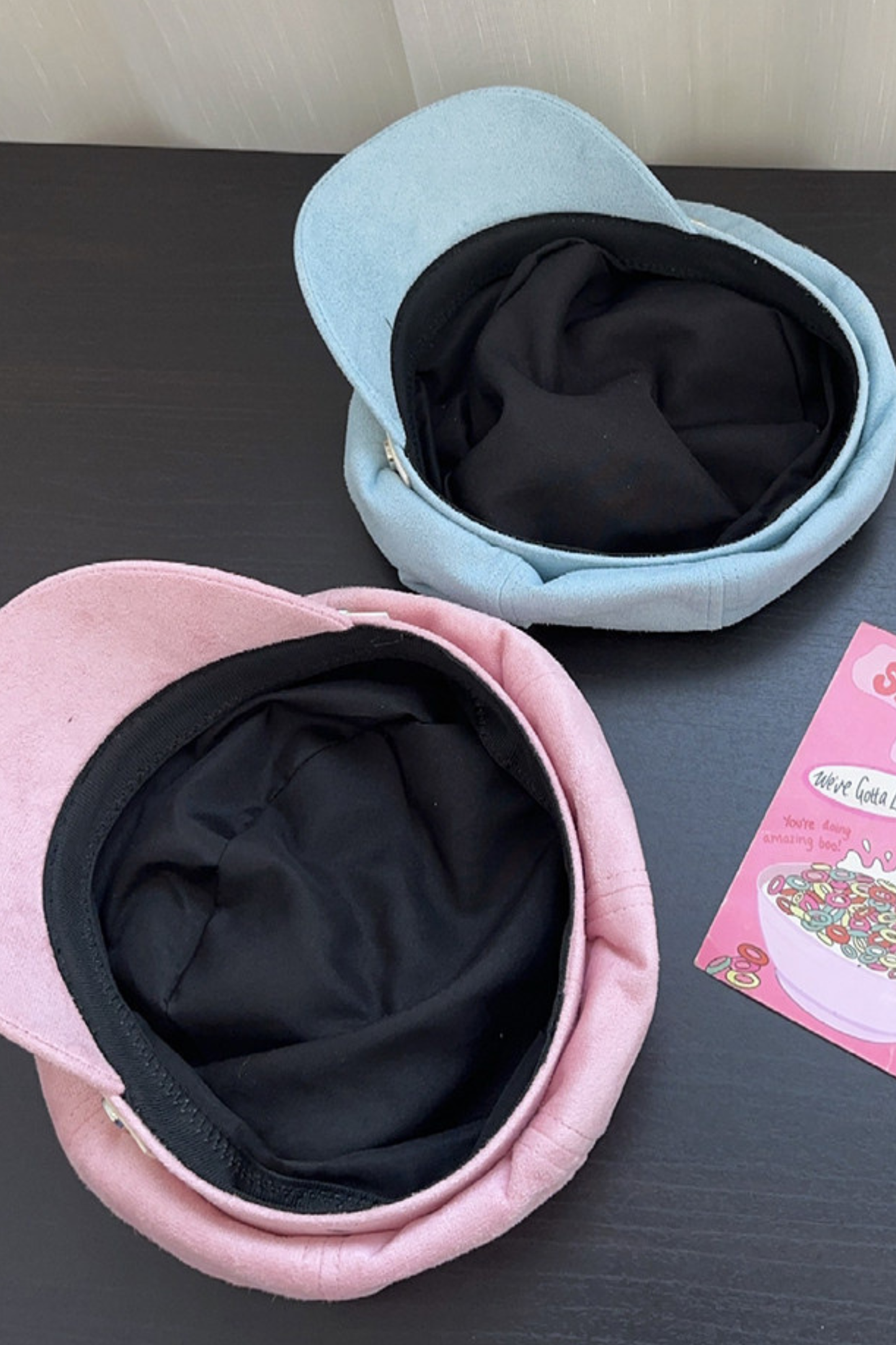 Y2K Blue Octagonal Newsboy Hat