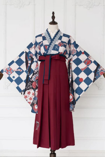 レトロ手毬和装トップス