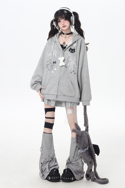 Cat Ear Hood Loose Sweatshirt Hoodie