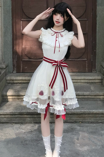 Strawberry Mousse Cake Lolita Dress