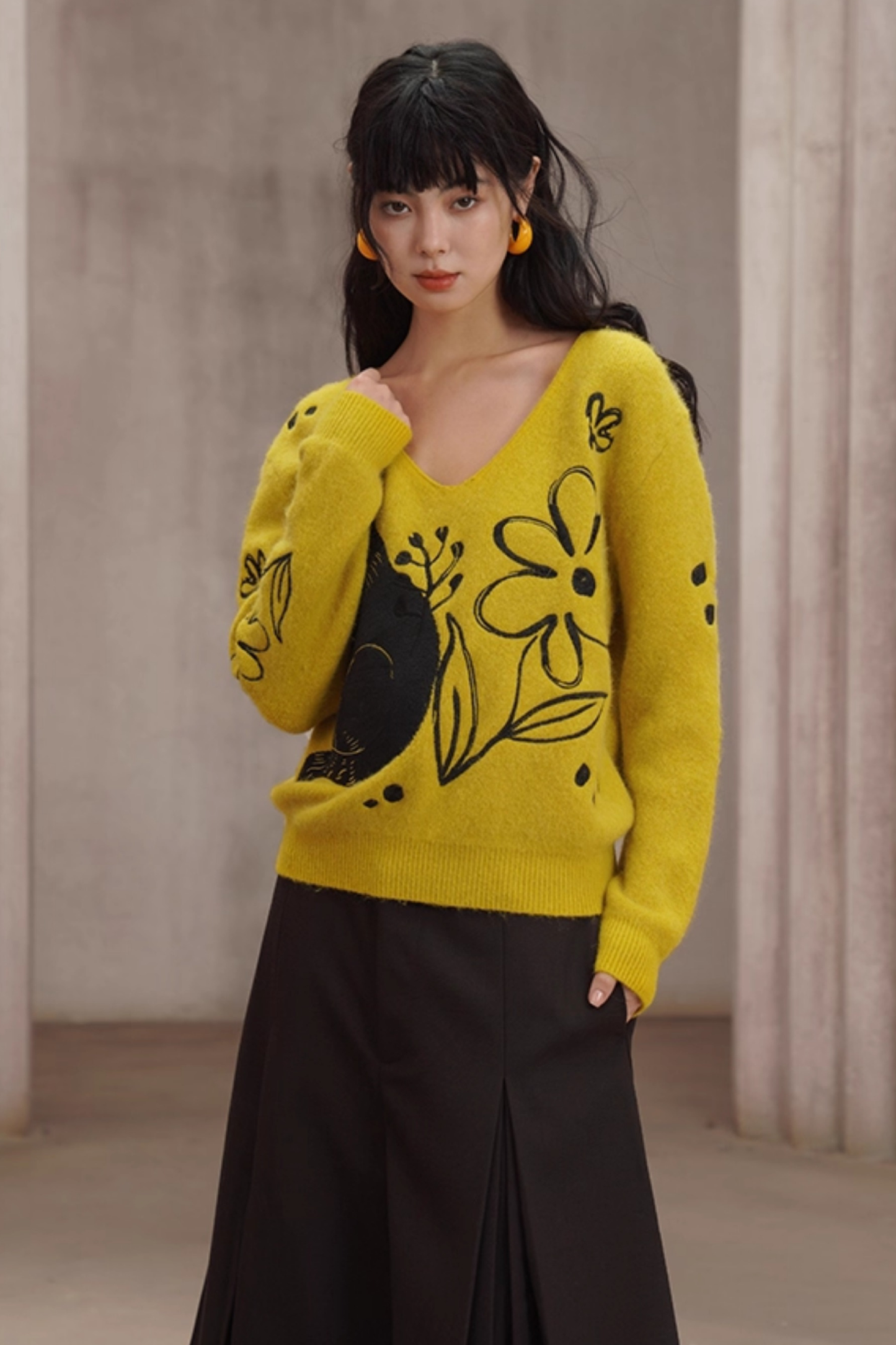 Cat Sweater Pullover Knit