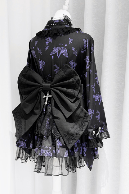Dunkler Galaxie-Spitzen-Yukata im Jirai-Stil