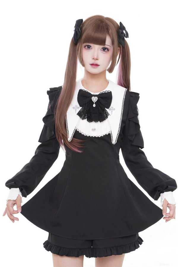 Sweet Pure Doll Peplum Top + Shorts