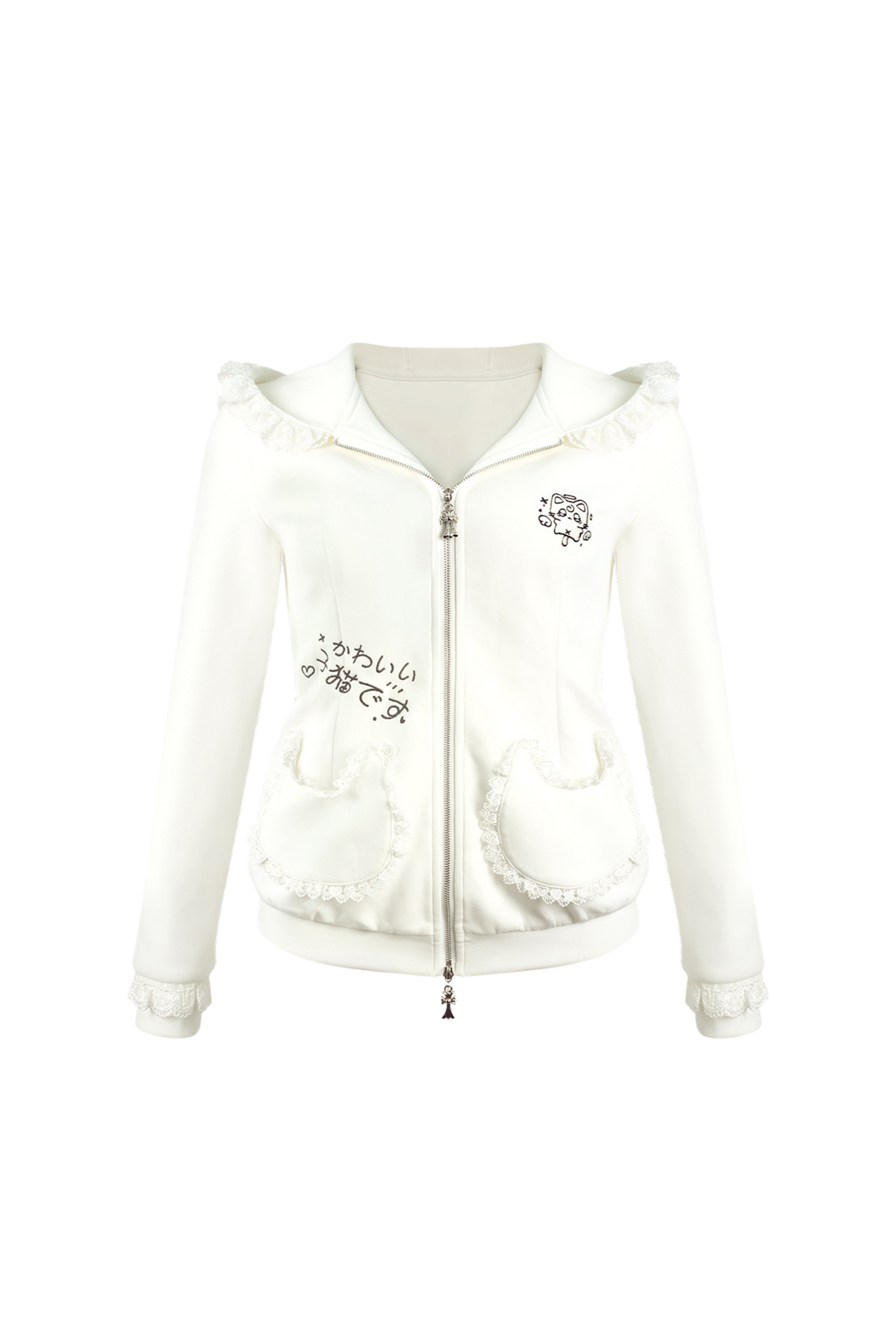 猫耳レースフードパーカー+ケーキスカート