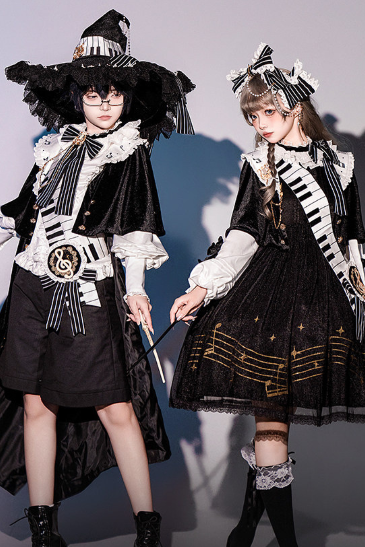 Night Music Lolita Dress + Princess Set + Magic Hat + Headband