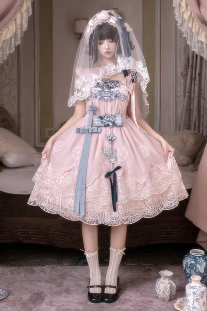 スイートチャイナサスペンダードレス