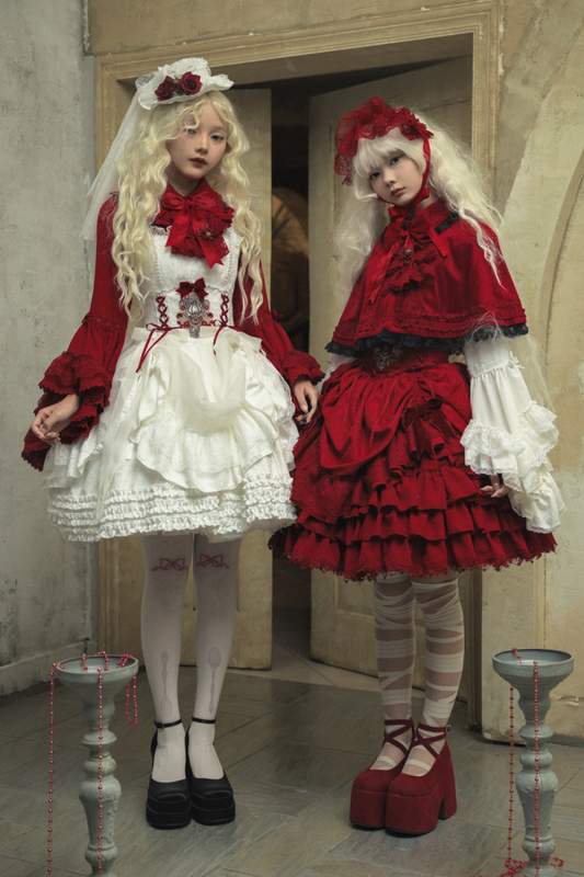 Moon River Gothic Skirt + Cape + Top + Bow