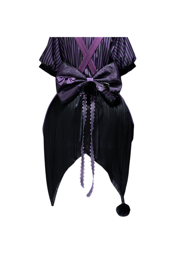 ダークストライプバルーンドレス＋皇子セットアップ