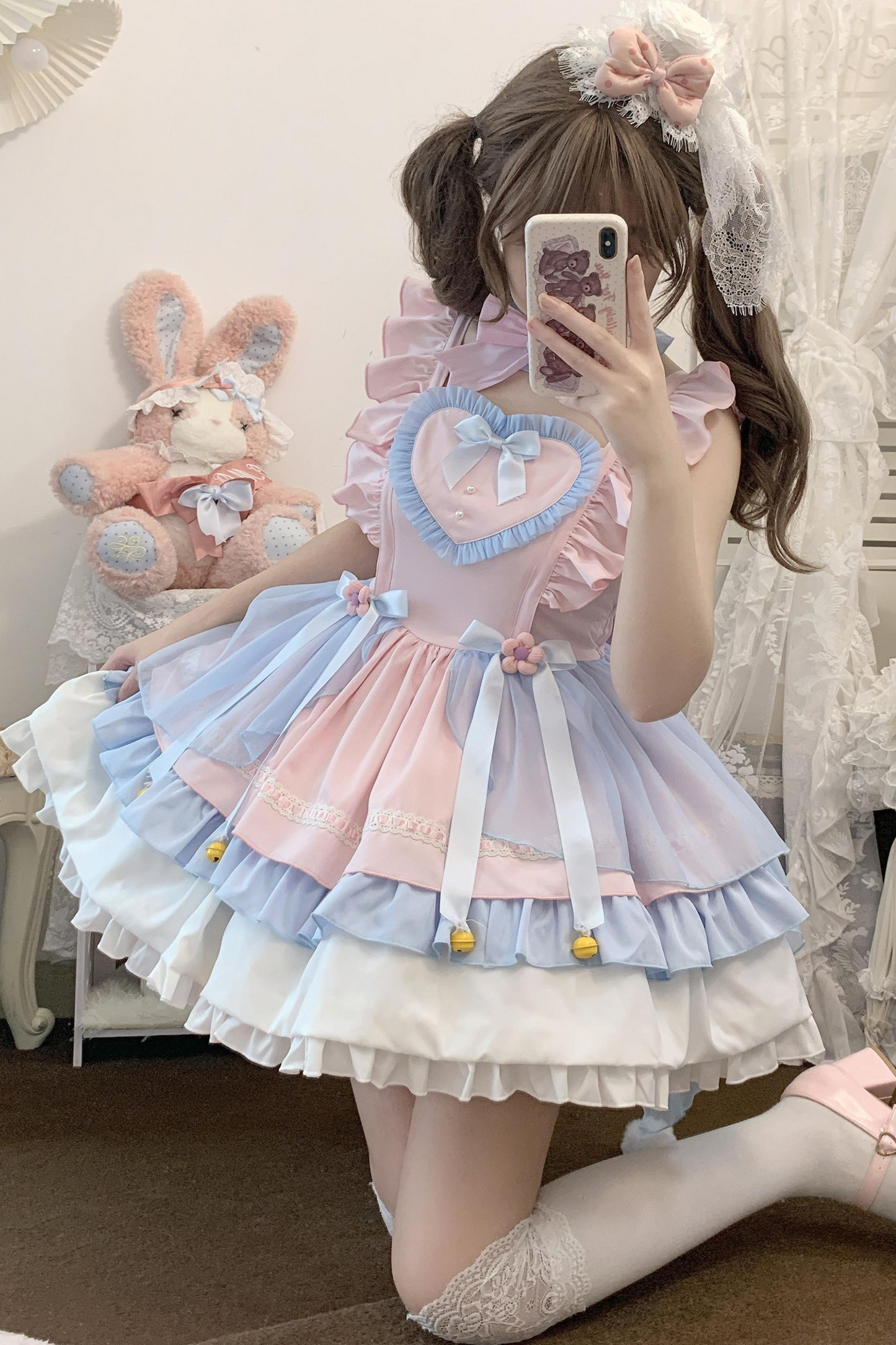 Sweetheart Rabbit Pastel Lolita Dress