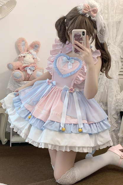 Sweetheart Rabbit Pastel Lolita Dress