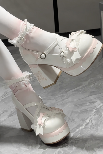 スイートレースリボンロリータシューズ