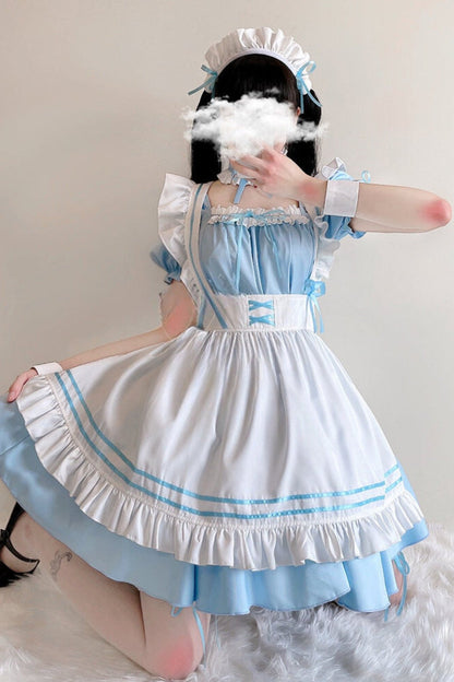 Powder Blue Alice Made Dress Set