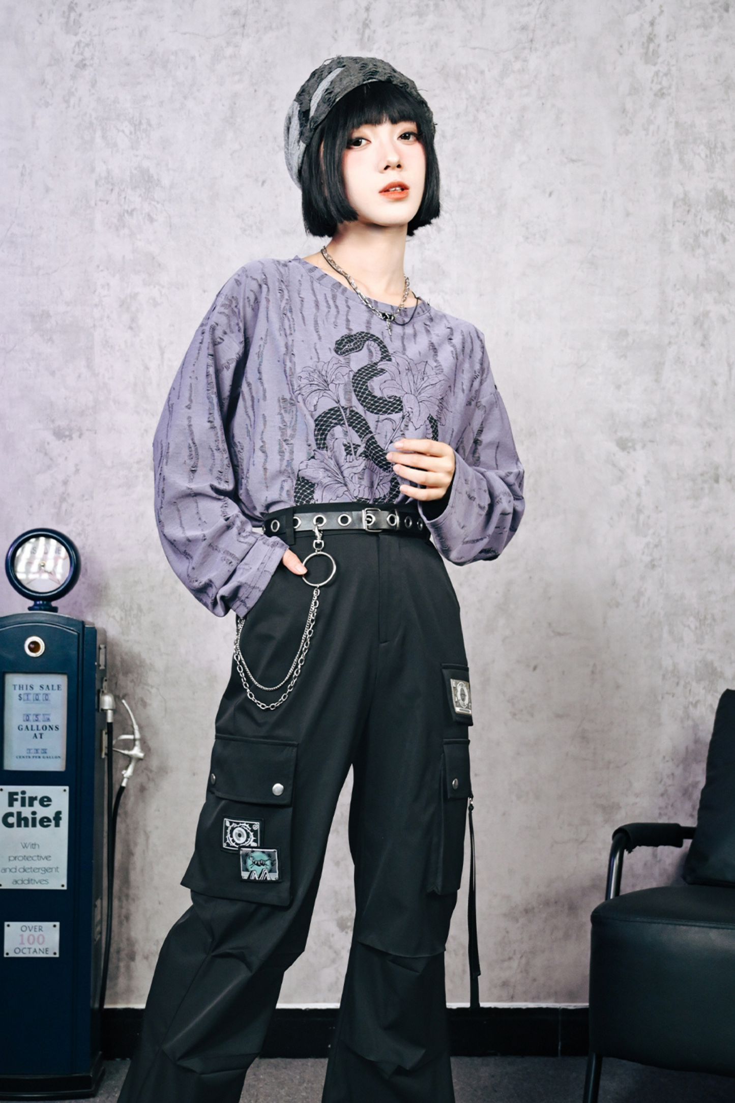 China Hall Print Loose Top