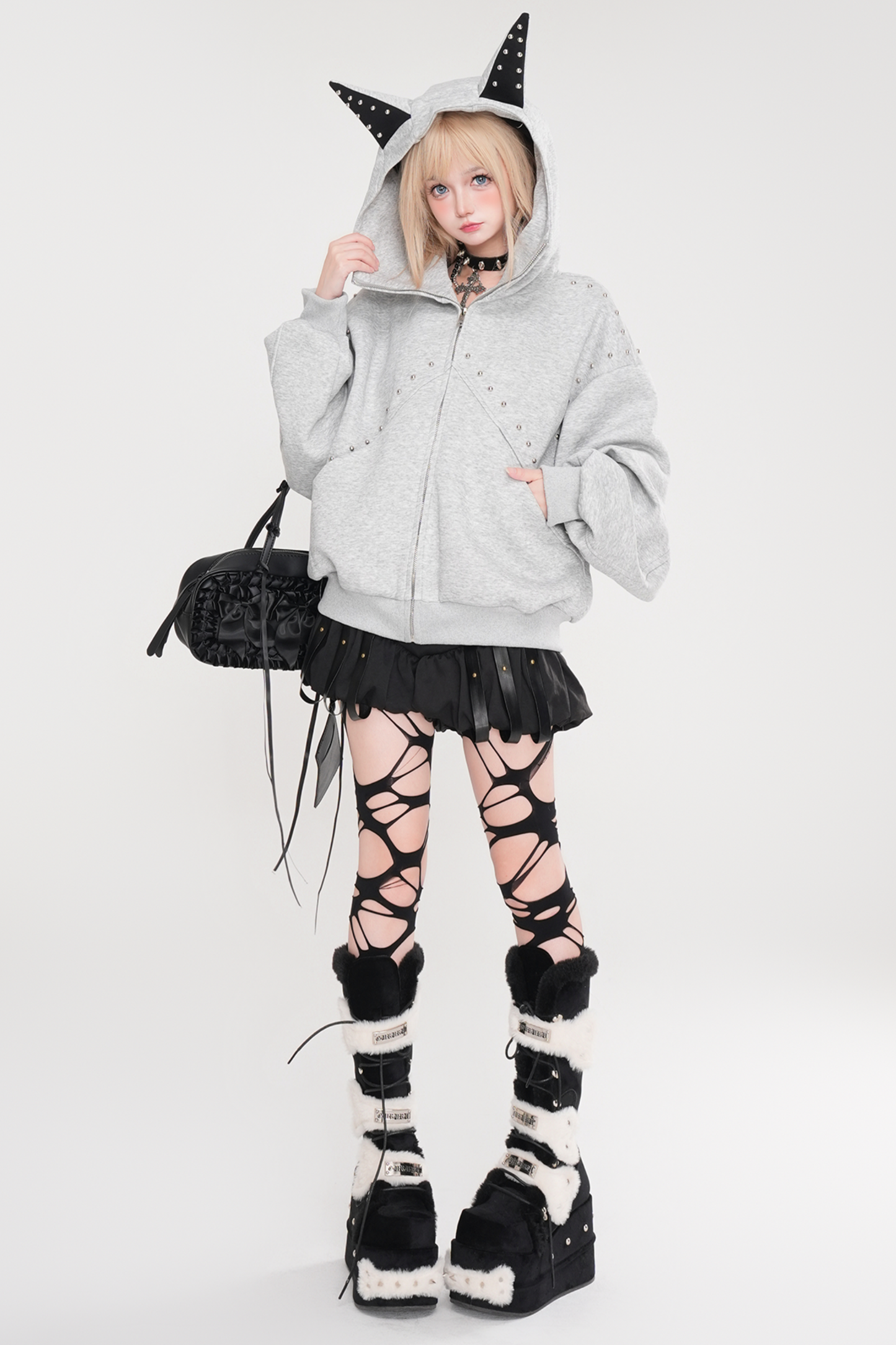 Cyberpunk Cat Ear Hooded Jacket