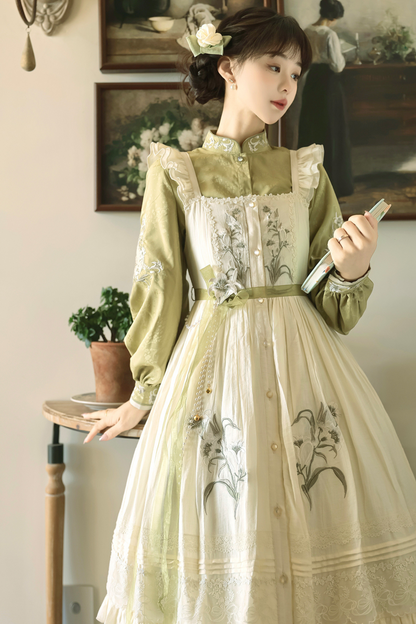 【予約商品】レトロチャイナエレガントロリータドレス+トップス