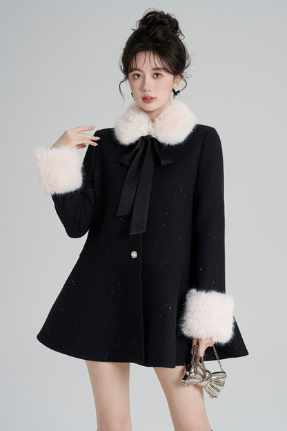 フレンチウールンファーコラルコート