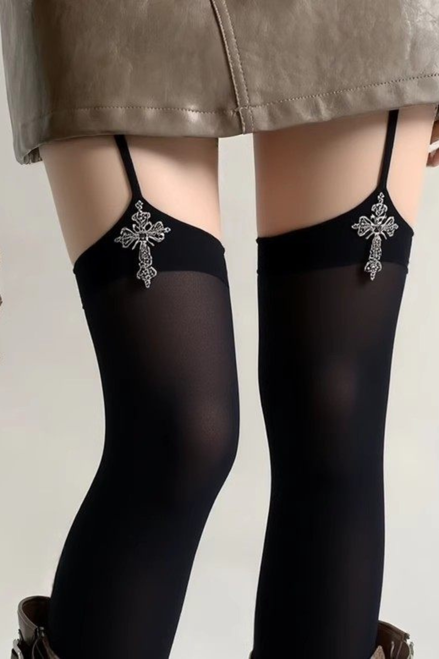 Gothic Punk Over-the-Knee Socks
