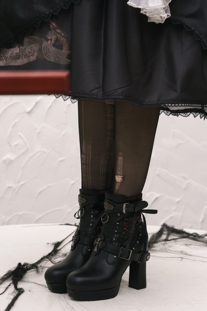 【12月8日予約締切】LACYBONESダークゴシックパンクブーツ