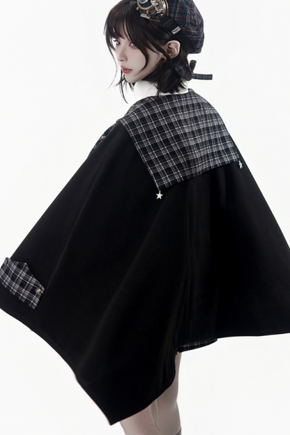 チェッカーアカデミーコート+シャツ+スカート