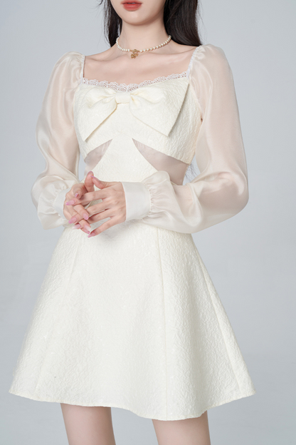 シアースイートピュアスクエアネックドレス