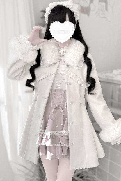 リボンウエストマークフレアコート