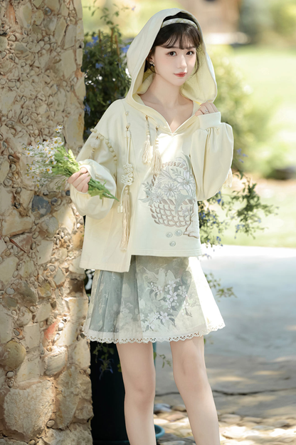 China Sweatshirt + Half Skirt