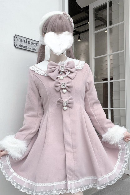 うさ耳ファーフードドールコート