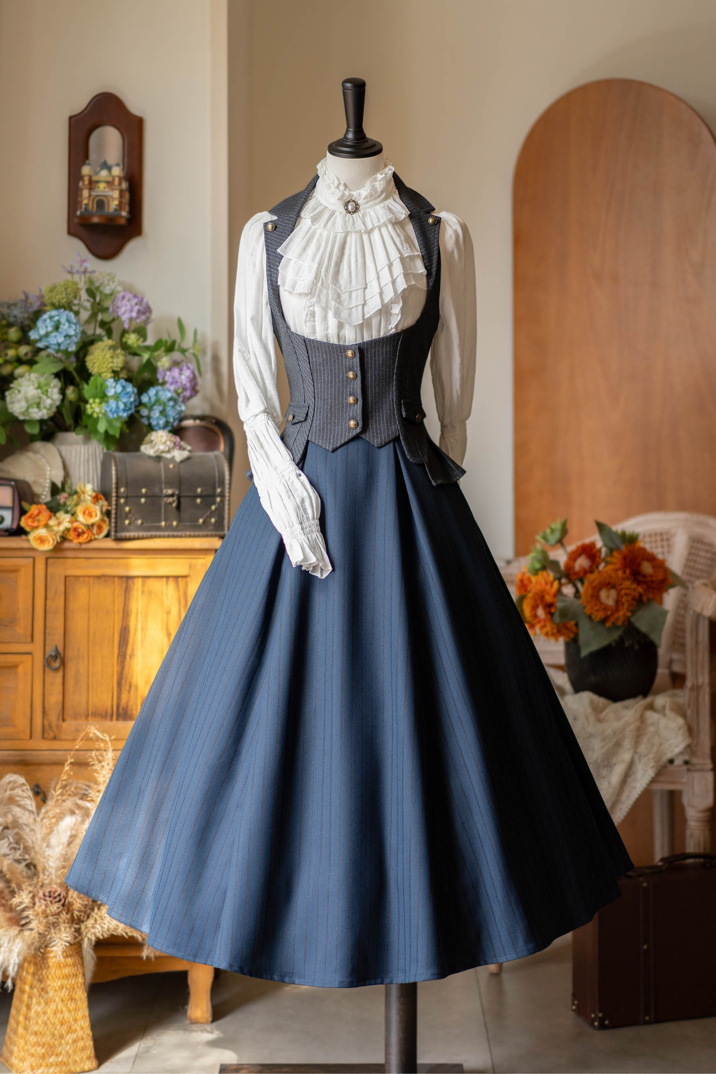 フォレストワードローブレトロエレガントスカート