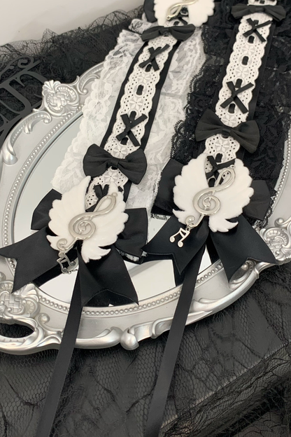 ゴシックレースリボンヘッドバンド