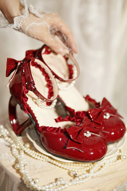 ハートラブロリータパールピーチヒール