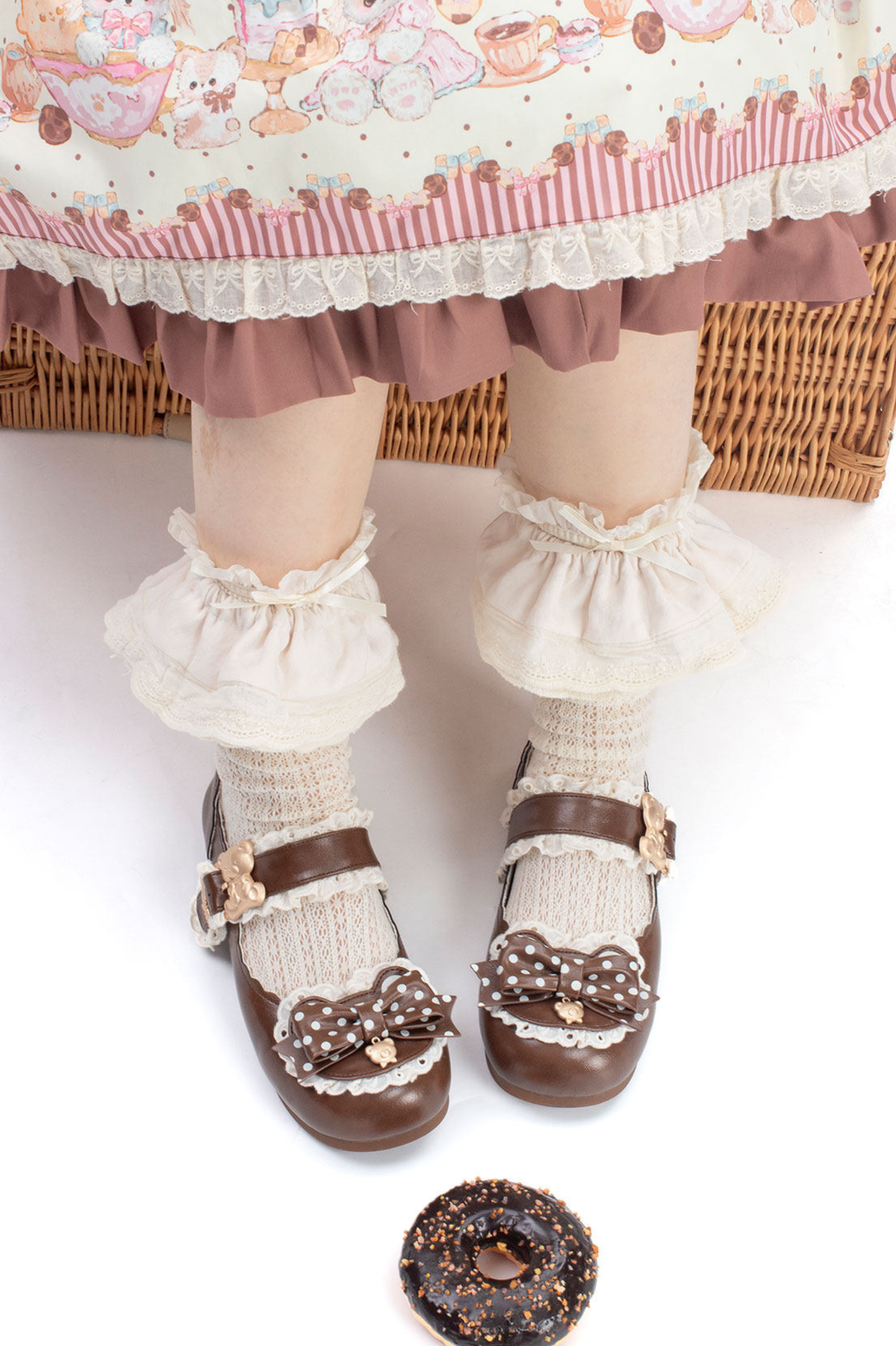Bare Polka Dot Lolita Shoes